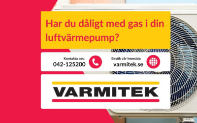 Dåligt med gas i luftvärmepump