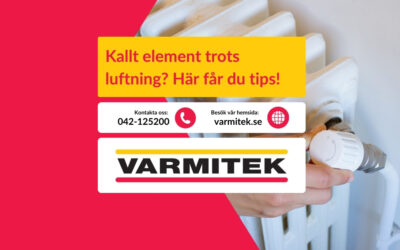 Kallt element trots luftning – Här får du tips!
